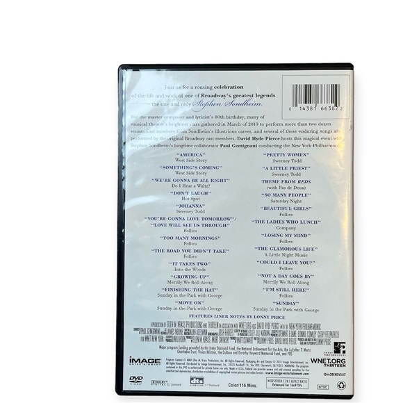 Sondheim! - Birthday Concert - seen on PBS (2010)-New York Philharmonic DVD - Picture 2 of 3
